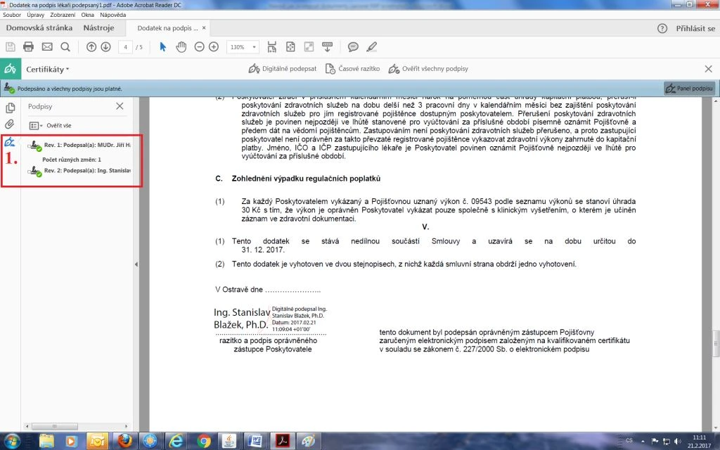 Jak podepisovat dokumenty krok 7